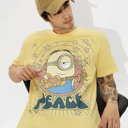 The Souled Store Men Graphic Printed Round Neck Cotton T-shirt-picture-49