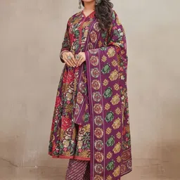 SZN Women Regular Sequinned Kurta with Salwar & With Dupatta image 2