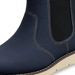 KRAASA Men Slip-On High-Top Chelsea Boots image 5