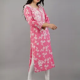 Blissfab Women Pink Kurtas-picture-30
