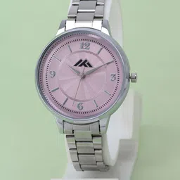 VIRAKTI Women Brass Printed Dial & Stainless Steel Wrap Around Straps Watch G-53-PINK-G-picture-25