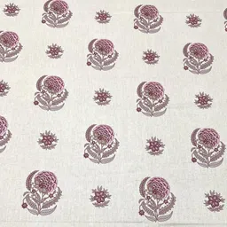 Pure Decor White & Pink Floral Queen Bedsheet with 2 Pillow Covers image 4