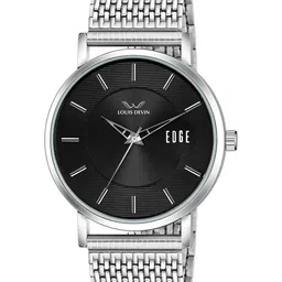 LOUIS DEVIN Men Textured Dial & Stainless Steel Straps Analogue Watch LD-GR092-BLK-CH-picture-43