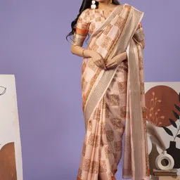RACHNA Ethnic Motifs Printed Saree-image-22