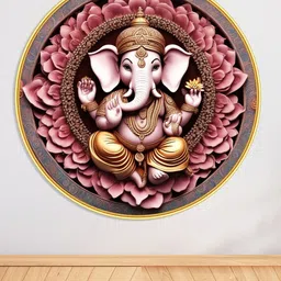 Livin'luxe Pink MDF Religious Wall Paintings-picture-30