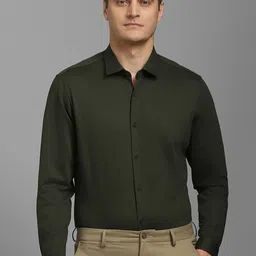 Louis Philippe Sport Slim Fit Spread Collar Formal Shirt-image-53