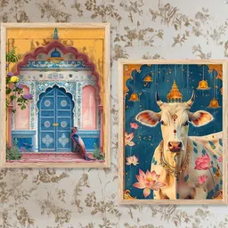 WALLLANE Brown Wood Wall Art image 2