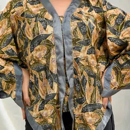 Rashmi Shree Creation Floral Print Kimono Sleeve Ethnic Kaftan Top image 4