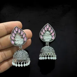ANTICO Teardrop Shaped Jhumkas Earrings image 3