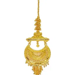 Mansi Jewl Point Gold-Plated Floral Design Maang Tikka-image-66