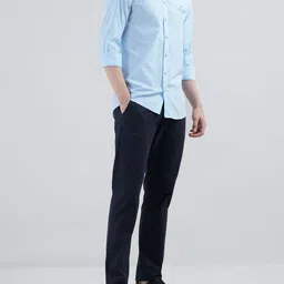 MOSCHINO COUTURE Men Spread Collar Solid Cotton Formal Shirt image 2