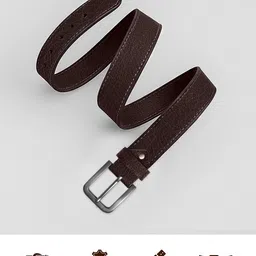 Carlton London Men Brown Wallet and Belt Combo Accessory Gift Set image 5