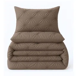 THE WHITE MOSS Grey & Grey Heavy Winter 400 GSM Comforter image 3