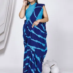 JAIPURI PRINT Leheriya Pure Cotton Saree-picture-42