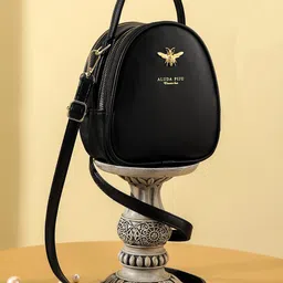 Diva Dale Women Solid Crossbody Embellished Sling Bag-image-5