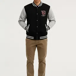 Maniac Men Fleece Lightweight Bomber Jacket image 4