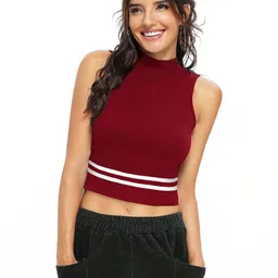 SZN Striped Crop Top image 2
