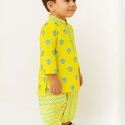 AHLAN APPARELS Boys Ethnic Motifs Printed Regular Kurta with Dhoti Pants image 4