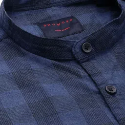 SHOWOFFFF Men Classic Slim Fit Checked Casual Shirt image 4