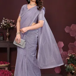 STYLETONE Embellished Sequinned Net Saree-picture-28