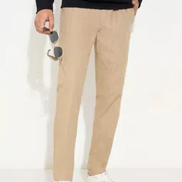 7 Alt by Pantaloons Men Solid Slim Fit Mid Rise Trousers-picture-40