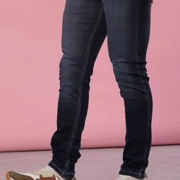 V-Mart Men Regular Fit Mid-Rise Clean Look Light Fade Stretchable Jeans image 5