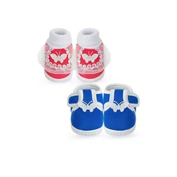 NESKA MODA Unisex Kids Cotton Booties image 3
