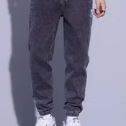 StyleCast x Revolte Men Relaxed Fit Light Fade Jeans image 1
