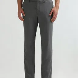 Arrow Men Textured Regular Fit Dobby Trousers image 4