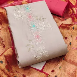 KIMISHA Embroidered Unstitched Dress Material-picture-38