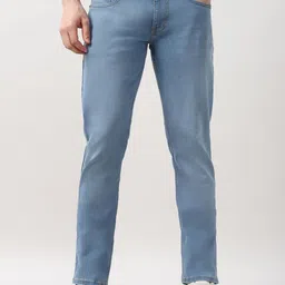 Peter England Casuals Men Slim Fit Mid-Rise Light Fade Jeans-picture-34