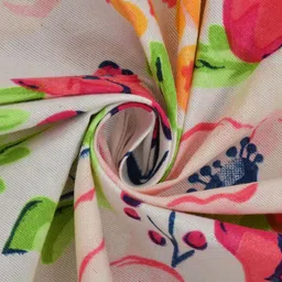 MAFATLAL Luxe-Single Collection Pink Floral Printed Microfiber 120 TC Single Bedsheet Set image 5