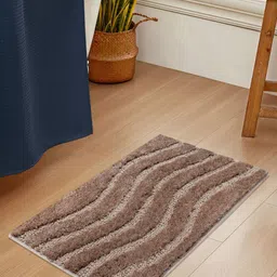 LUXEHOME INTERNATIONAL Brown Ultra Soft Bath Rug-image-33