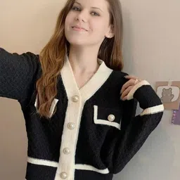 StyleCast Women Cable Knit Woollen Cardigan-picture-10
