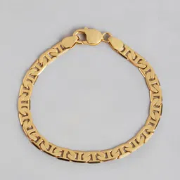 Roadster Men 18kt Gold Plated Stylish link Bracelet for men image 5