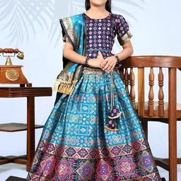 BAESD Girls Ready to Wear Lehenga & Blouse With Dupatta image 5