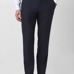 Van Heusen Men Solid Slim Fit Formal Trousers-picture-21