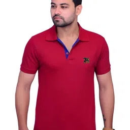 LA MILANO Men Polo Collar Applique Slim Fit T-shirt-picture-36