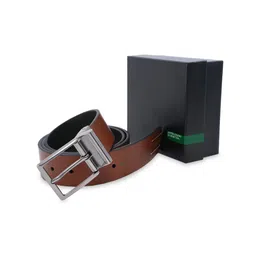 United Colors of Benetton Men Leather Reversible Formal Belt-image-92