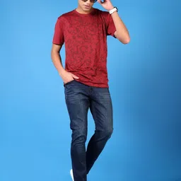 V-Mart Men Graphic Printed Round Neck T-shirt image 4