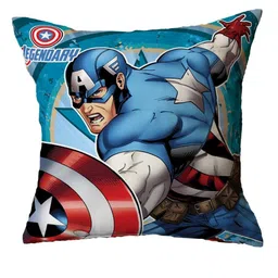 Marvel Red & Blue Printed Square-Shaped Pre-Filled Cushion With Cover image 3