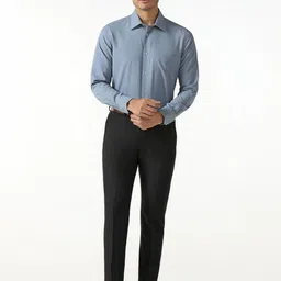 Blackberrys Slim Fit Textured Spread Collar Formal Shirt-image-47
