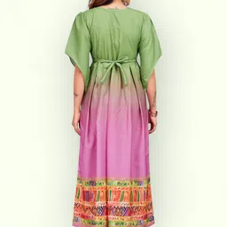 PAMPER YOURSELF Women Printed Fit & Flare Maxi Dress image 4