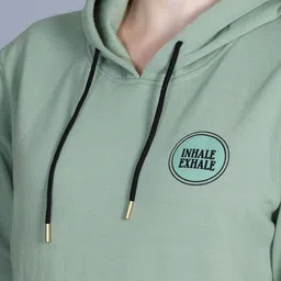 Deefab Women Printed Hooded Sweatshirt image 4