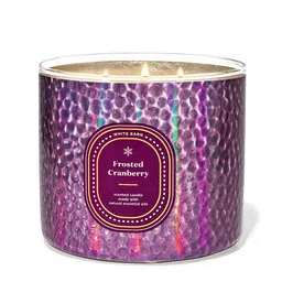 Bath & Body Works Frosted Cranberry Scented 3-Wick Candle - 411g-picture-28