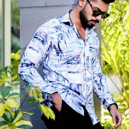 Foomer Men Standard Floral Opaque Printed Casual Shirt image 2