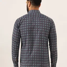 MILLENNIAL MEN Men Comfort Sheer Printed Casual Shirt image 5