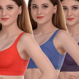 Samvar Multi Cotton Non-Wired Non Padded Minimizer Bra image 3