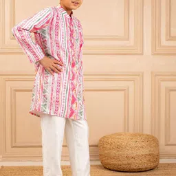 Jilmil Boys Printed Regular Kurta with Trousers image 4