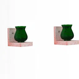 SOMIL Green Glass Cylinder Printed Wall Lamps-picture-22